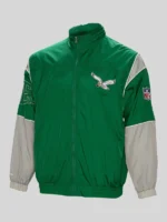 Philadelphia Eagles Mitchell & Ness 1992 Sideline Jacket - Green