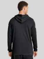 Philadelphia Eagles Pure Fury Performance Long Sleeve Hoodie T-Shirt Black