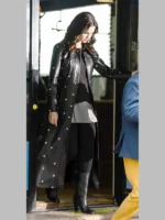 Selena Gomez Only Murders in The Building Leather Studded Coat
