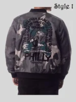 The Wild Collective Philadelphia Eagles Camo Bomber Jacket