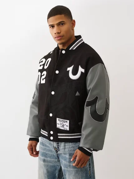True OG Boxy Varsity Jacket True Religion