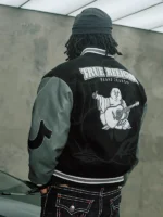 True Religion Boxy Varsity Jacket