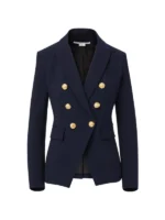 Veronica Beard Blue Miller Dickey Jacket Black