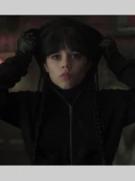 Wednesday S02 Black Cropped Hoodie