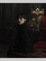 Wednesday Season 2 Black Zip-Up Hoodie