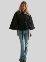 Women's Nelly Fancy Poncho Coat