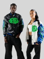 ZTTW Leather Varsity Jacket