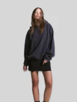 Bershka Studded Hoodie Grey