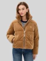 RRL Brown Corduroy Puffer Jacket