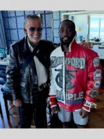 Purple Jeff Hamilton Crawford Leather Jacket