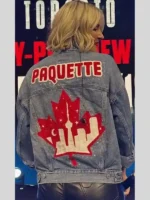 AEW All Out Toronto Renee Paquette Denim Blue Jacket