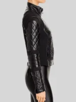 Arielle Kebbel Midnight Texas S02 Biker Black acket