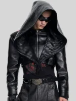 Bat Hat Hooded Short Jacket