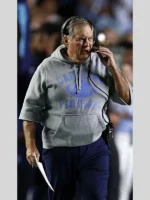 Bill Belichick North Carolina Hoodie Grey