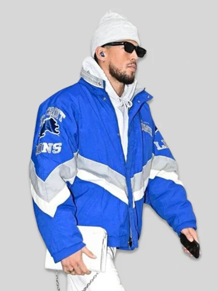 Blue Devin Booker Detroit Lions Starter Jacket