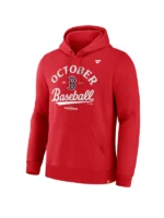 Boston Red Sox Fanatics 2025 MLB Postseason Locker Room Hoodie Red