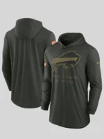 Buffalo Bills Salute to Service Hooded Long Sleeve T-shirt 2025