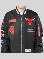 Bulls New Era Alpha Industries Varsity Jacket