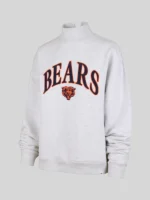 Chicago Bears Mock Neck Sweatshirt Grey