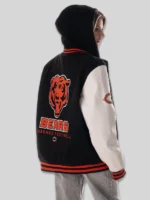 Chicago Bears The Wild Collective Hooded Black Jacket