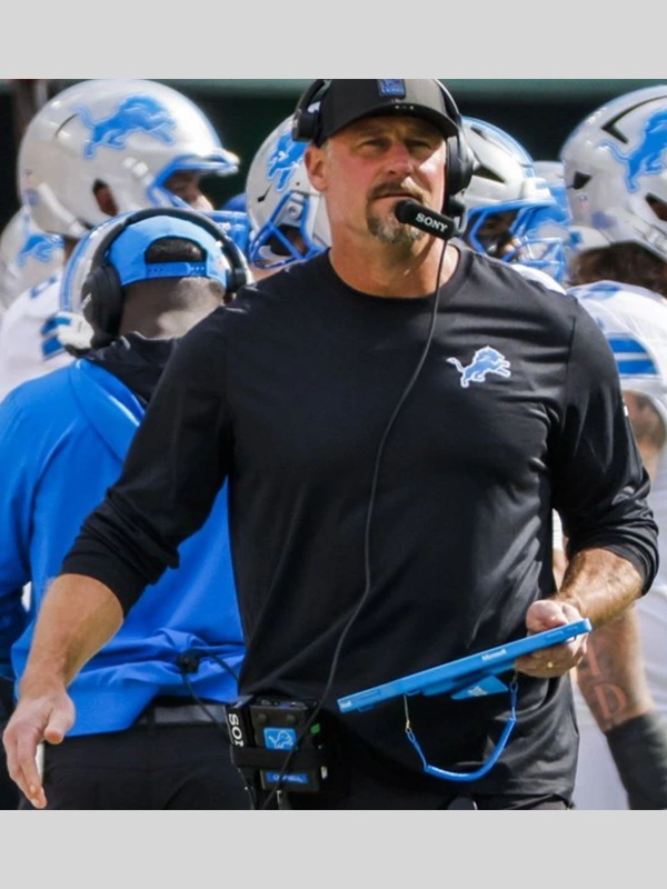 Dan Campbell Detroit Lions Black Long-Sleeve T-Shirt Dan Campbell Detroit Lions Black Long-Sleeve T-Shirt