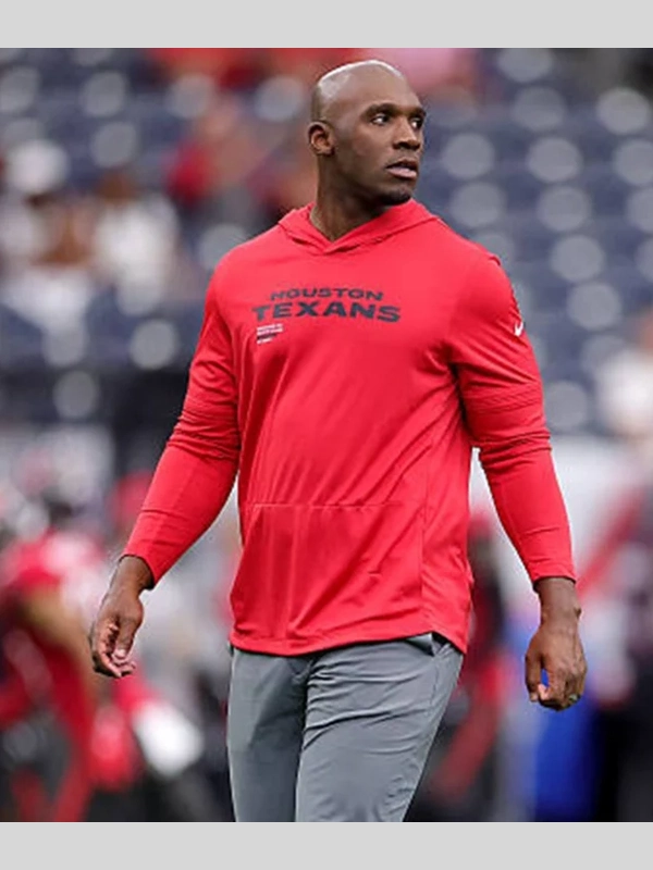 DeMeco Ryans Texans Sideline Long Sleeve Hoodie T-Shirt DeMeco Ryans Texans Sideline Long Sleeve Hoodie T-Shirt