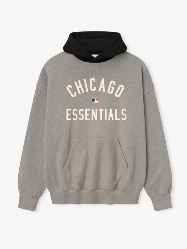 Fear Of God Essentials White Sox Sport Hoodie Grey Fear Of God Essentials White Sox Sport Hoodie Grey
