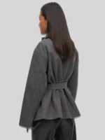 Gina Tricot High Neck Short Grey Jacket