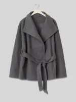 Gina Tricot High Neck Short Jacket Grey