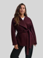 Gina Tricot High Neck Short Jacket Purple