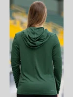 Green Bay Packers Nike Sideline Womens Green Hoodie