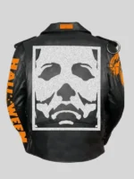 Halloween Black Leather Biker Jacket
