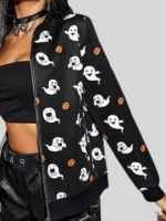 Halloween Ghost Black Jacket