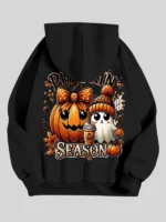 Halloween Pumpkin Season Hoodie Black