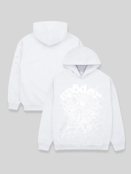 Heather Grey Spider Og web Hoodie