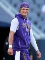 J.J. McCarthy Vikings Sleeveless Hoodie Purple