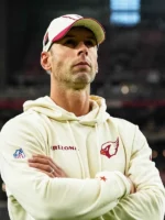 Jonathan Gannon Arizona Cardinals Nike Natural 2025 Rivalries Collection Standard Issue Sideline Dri-FIT Hoodie
