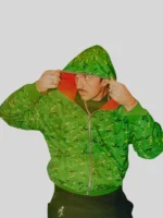 KITKAT Green and Red Camo Hoodie