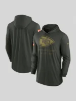 Kansas City Chiefs 2025 Salute to Service Hooded Long Sleeve T-shirt