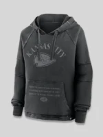 Kansas City Chiefs Raglan Gridiron Black Hoodie