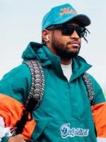 Kith Miami Dolphins Quarter Zip Starter Jacket