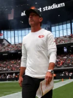 Kyle Shanahan 49ers Sideline Nike Coach Long Sleeve Shirt White