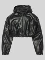 Kylie Jenner Cropped Leather Jacket
