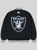 Las Vegas Raiders GOLF WANG Bomber Jacket Black