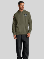 Men's Las Vegas Raiders Nike Olive 2025 Salute to Service Sideline Standard Issue Dri-FIT Hoodie