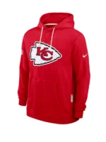 Men's Nike Red Kansas City Chiefs Sideline Standard Issue Initial Home Dri-FIT Hoodie