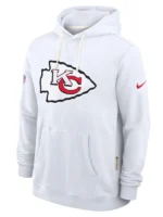 Men's Nike White Kansas City Chiefs Sideline Standard Issue Initial Home Dri-FIT Hoodie