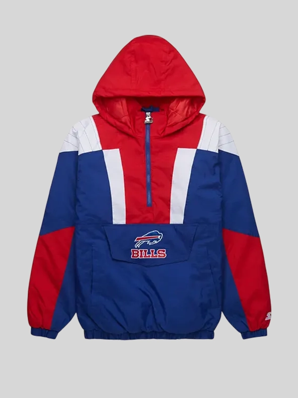 NFL Buffalo Bills Starter Blue and Red Jacket NFL Buffalo Bills Starter Blue and Red Jacket