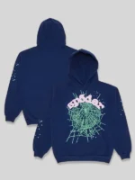 Navy Sp5der OG Web Hoodie