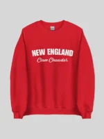 New England Clam Chowder Sweatshirt Red